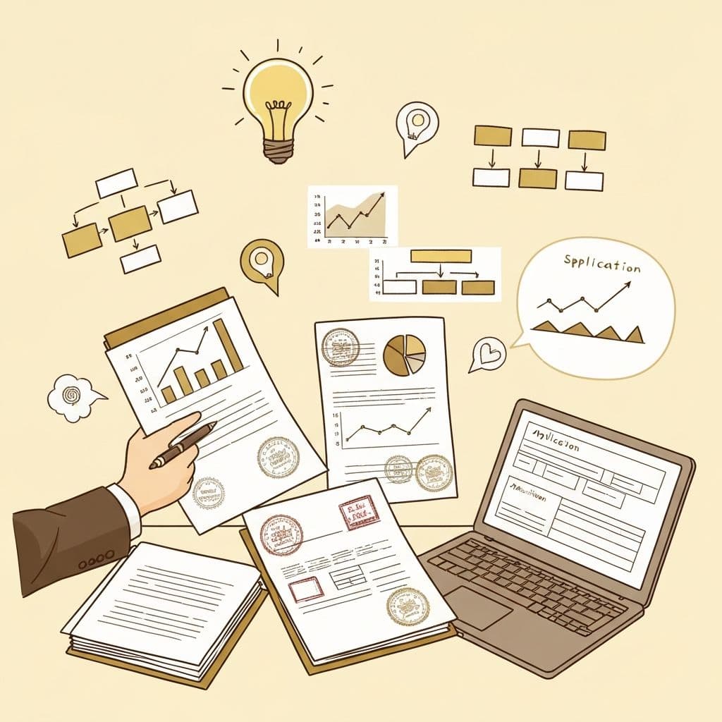 補助金申請資料のイメージ