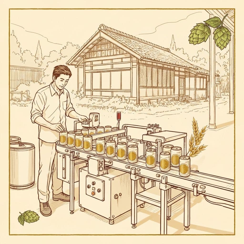 クラフトビールの缶製品