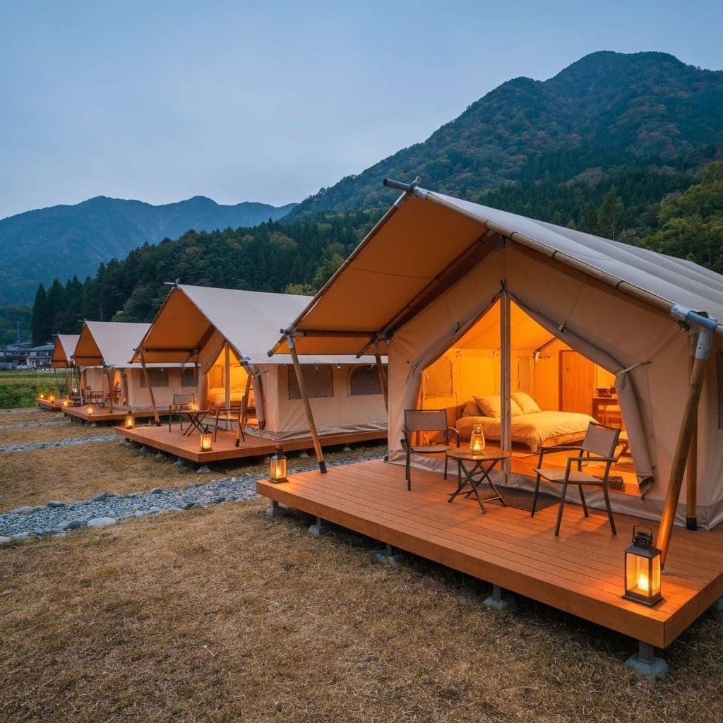グランピング施設の様子