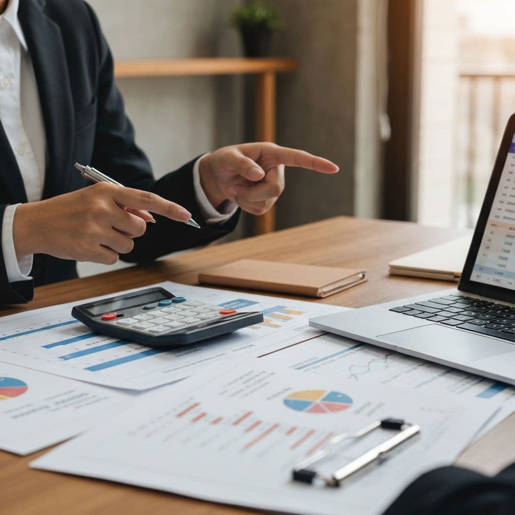 収支計画を検討する様子