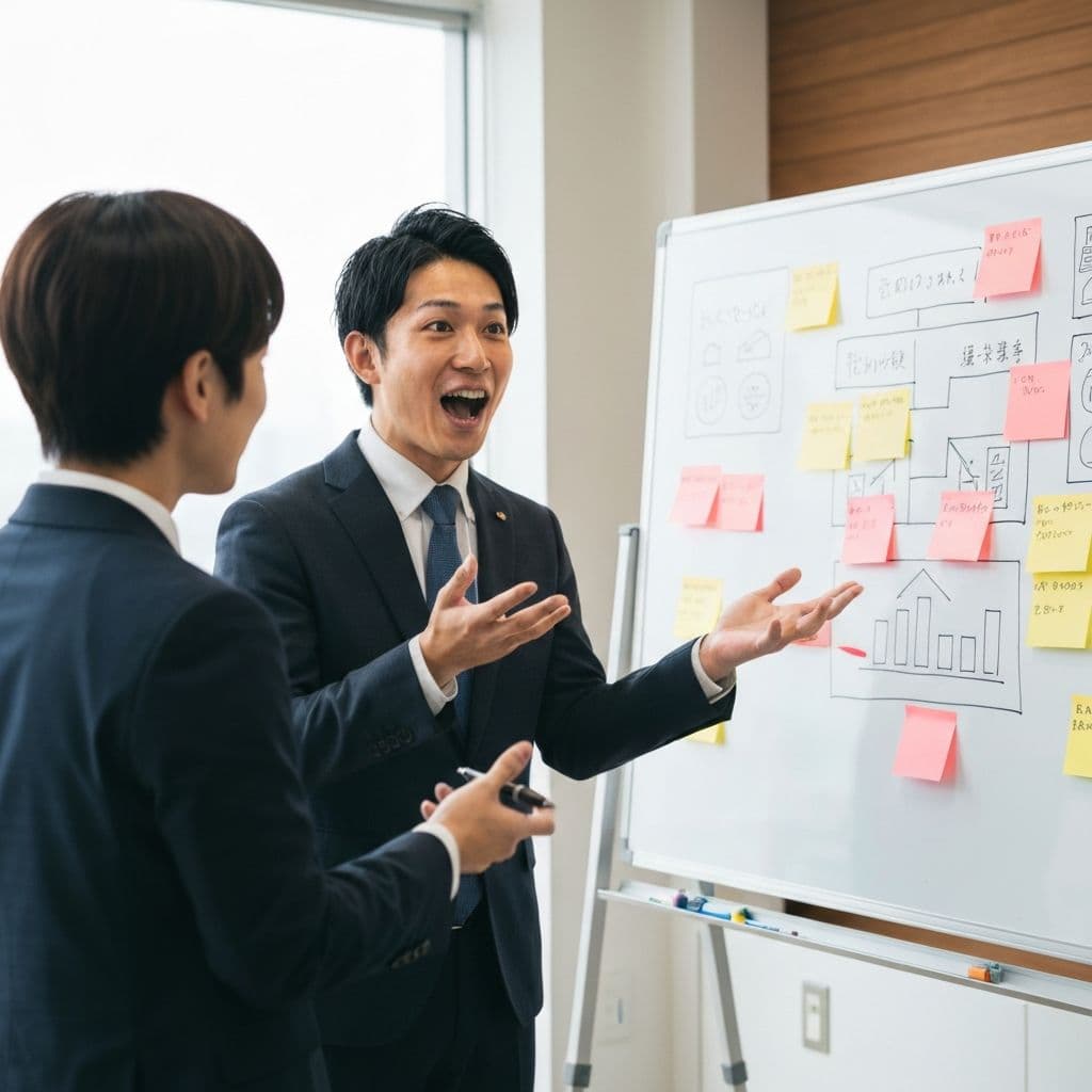 新規事業の打ち合わせ風景