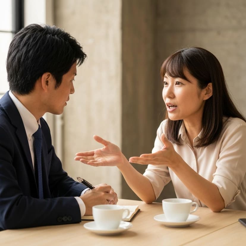 事業者のビジョンを引き出す相談風景