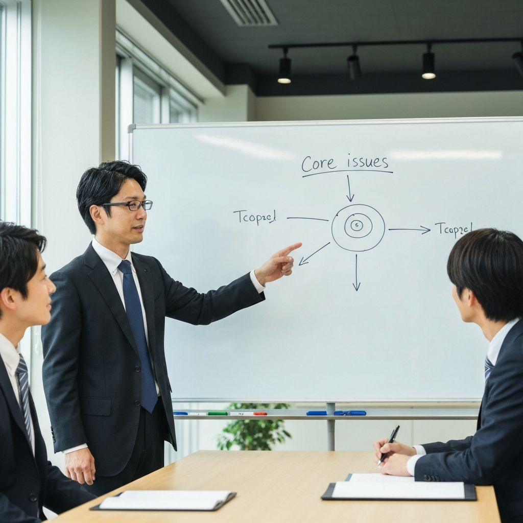 課題の芯を見つけるのイメージ