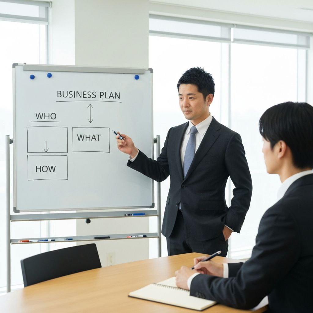 事業計画書作成の戦略サポートのイメージ